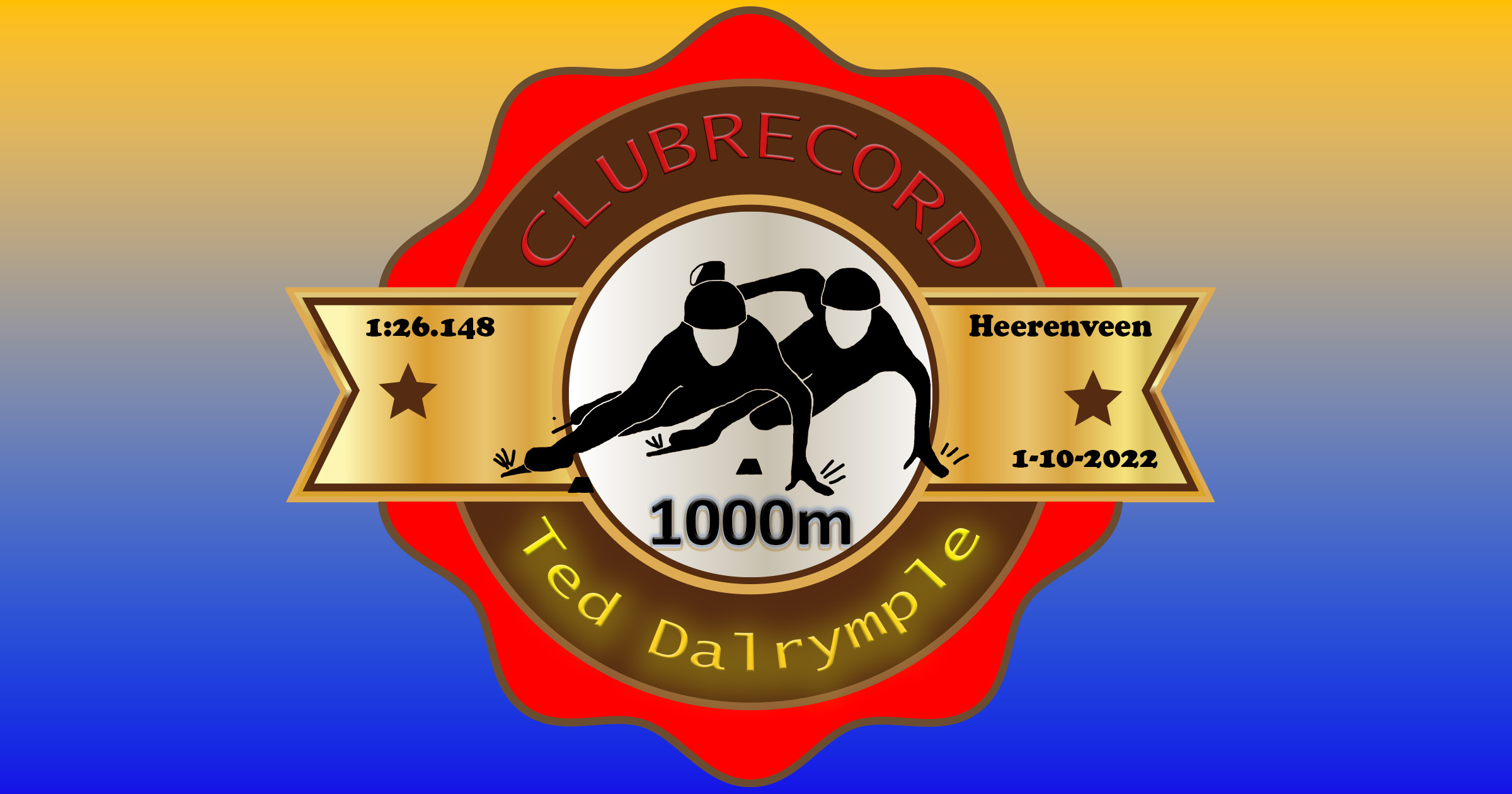 clubrecord 1000m Ted Dalrymple